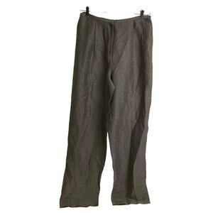 Eileen Fisher Olive Grey Wide Leg Pants